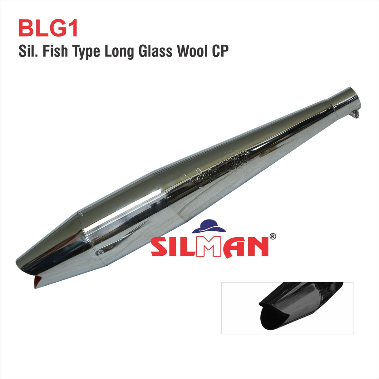 FISH TYPE LONG GLASS WOOL EXHAUST